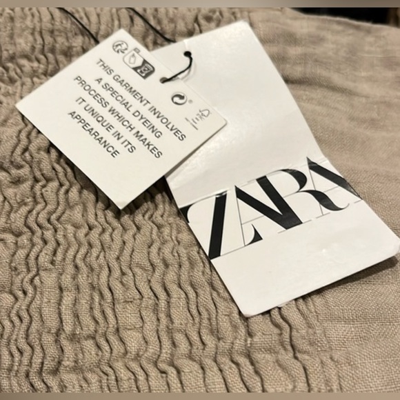 Zara LINEN HALTER TOP - Picture 4 of 6